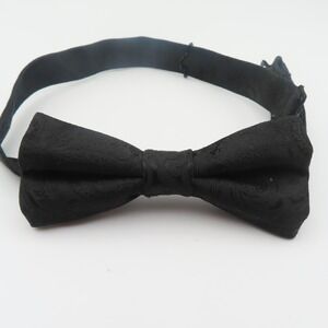 Apt. 9 Bow Tie Black Paisley 2.25" Wide Pre Tied Polyester Tuxedo Formal